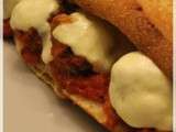 Sandwich chaud aux boulettes de viande à la Joey Tribbiani
