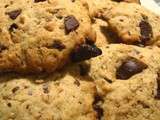 Cookies au pralin et au chocolat noir