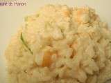 Risotto au lait de coco et aux crevettes