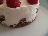 Cheesecake spéculoos chantilly framboises sans cuisson