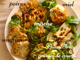 Muffins Courgette & Chèvre…. et Salade