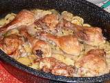 Cuisses de poulet aux courgettes et pommes de terre