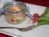 Fête des fruits et légumes frais : Salade de quinoa aux petits légumes et aux crevettes