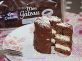 Gâteau chocolat  #KerCadélac fourré au chocolat blanc