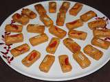 Mini-cakes aux cacahuètes-tomates confites