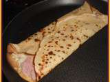 Crepes jambon fromage