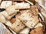 Crackers à la farine de sarrasin aux graines