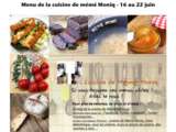 Menus du 16 au 22 juin dans la cuisine de mémé Moniq