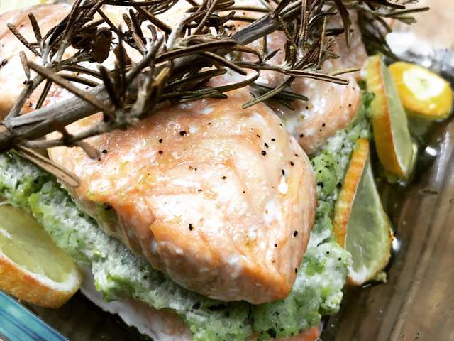 Recettes de Roti de saumon