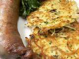 Straw potatoes’ nests with andouillette