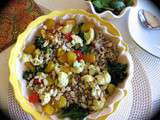 Assiette de légumes rôtis au quinoa