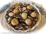 Casserole de fruits de mer sur pâtes