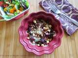 Cassolette de quinoa et lentilles + Betteraves confites