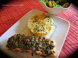 Pavés de saumon bbq à la marocaine + Couscous à la clémentine