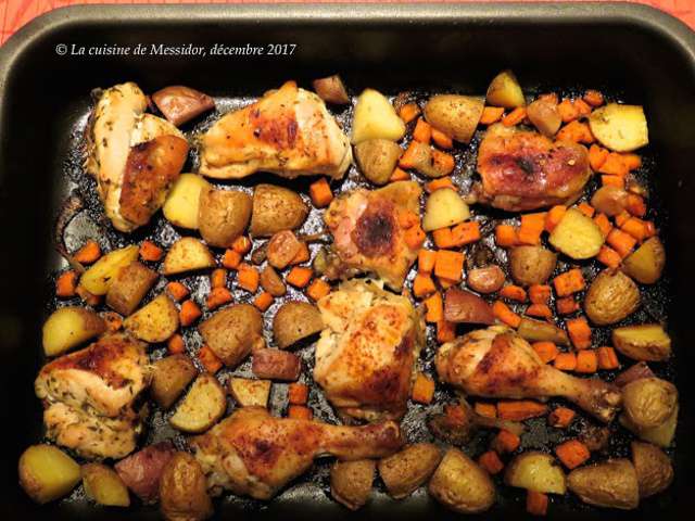 Recettes de Poulet rôti et Légumes - 2