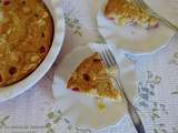 Tarte de paresseuse, ananas et framboises