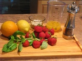 Fraises au basilic