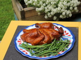 Poulet en crapaudine au fumoir
