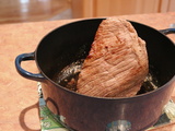 Rôti de boeuf cuisson douce sous vide