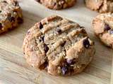 Cookies Beurre de Cacahuète, Avoine & Pépites de Chocolat