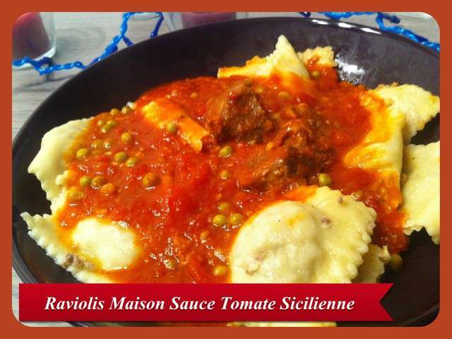Recette raviolis frais à la sauce tomate