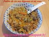Poêlée de riz aux légumes et au veau