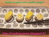 Sushis et makis coco-vanille-mangue