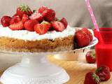 Cheesecake aux fraises de Marie Chioca