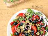 Salade vitaminée, tomate et tempeh