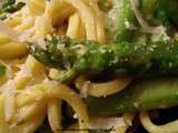 Asperges vertes et spaghettis (très facile)