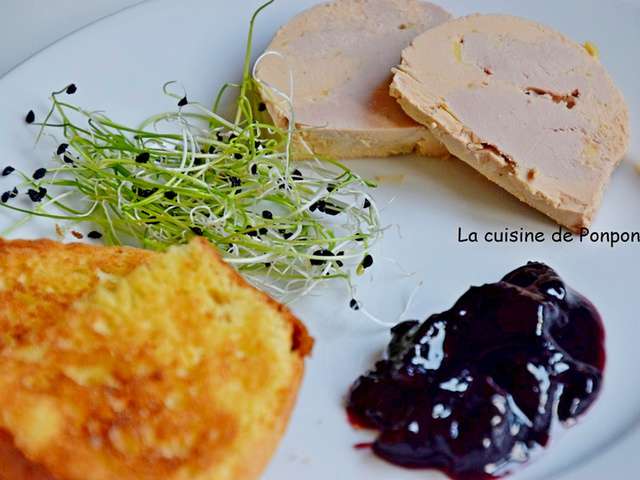 Terrine de foie gras confit et sa confiture de figues aux épices