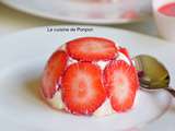 Petit entremets en dôme de fraises très facile à réaliser, sans cuisson