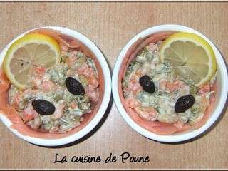 Recettes de Macédoine et Saumon