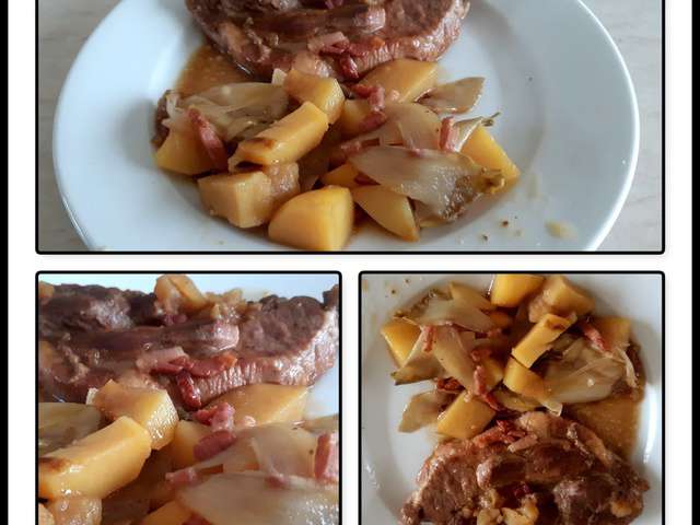 Recettes de Côte de porc et Pomme de terre
