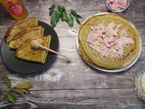 Crêpes à la farine verte (épinards courgette)