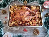 Poulet aux épices de Noël, à l’orange et ses légumes