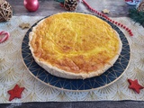 Quiche de noël au fromage et à l'oignon