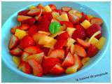 Salade de fraises et melon