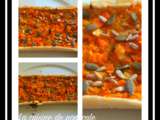 Tarte aux carottes coco et cumin (veggi sans lactose) avec la pâte brisé veggi au thermomix ou sans