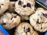 Cookies chocolat blanc et cranberries