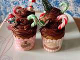 Cupcakes de Noël chocolat et marrons