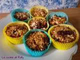 Muffins complets banane chocolat