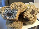 Muffins healthy banane chocolat et avoine
