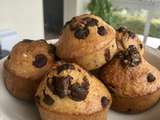 Muffins healthy cacahuètes et pépites de chocolat