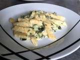 Pasta magiques gorgonzola et courgette