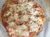 Pizza healthy jambon, tomate mozzarella : astuce dietetique