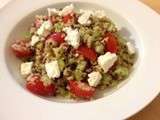 Salade de boulghour quinoa, féta, tomate