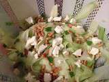 Salade de concombre, fêta et menthe
