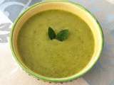 Velouté froid courgette menthe
