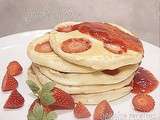 Pancake moelleux a la fraises